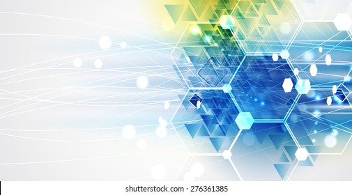 New future technology concept abstract background for business solution