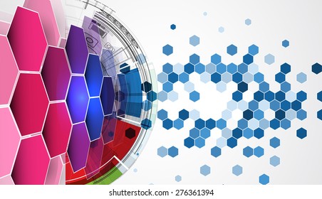 New future technology concept abstract background for business solution