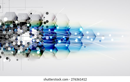 New future technology concept abstract background for business solution