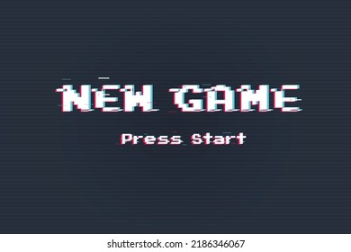 New game background with player selection.8 bit game.retro game.