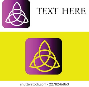 new gamer logo design, simple purple color gradient and white background