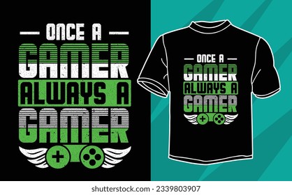 new gaming t shirt design for video game lovers