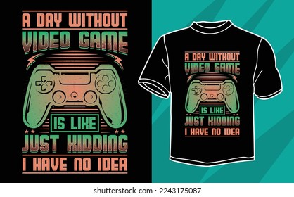new gaming t-shirt design for all