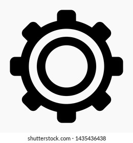 New gear setting icon vector.