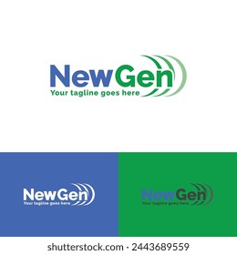 New Gen logo design. New Future Generation logo design in Adobe Illustrator.