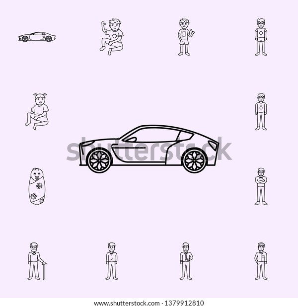 a new generation car icon. Generation icons\
universal set for web and\
mobile