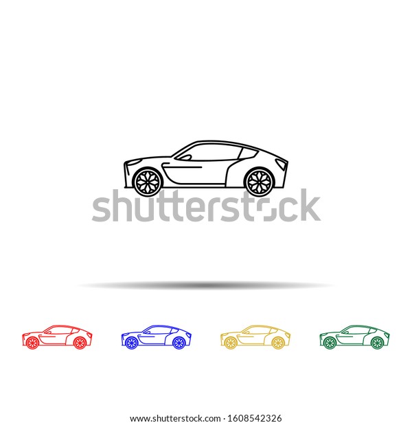 a new generation car multi color style icon.\
Simple thin line, outline vector of generation icons for ui and ux,\
website or mobile\
application