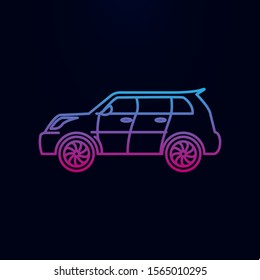A new generation car nolan icon. Simple thin line, outline vector of generation icons for ui and ux, website or mobile application