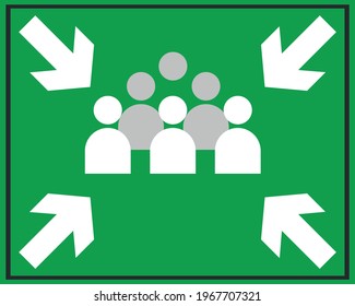 new generation emergency meeting area vector illustration EPS 10.