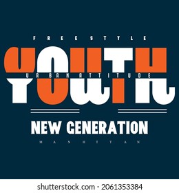 New Generation Slogan typography graphic motivation, t shirt print, design vector illustration