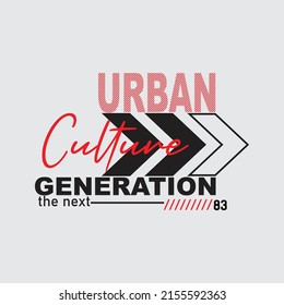 the new generation urban Premium Vector illustration of a text graphic. suitable screen printing and DTF for the design boy outfit of t-shirts print, shirts, hoodies baba suit, kids cottons, etc.