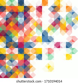 new geometric abstract background texture pixels cell rhombus vector image