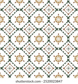 New geometric ethnic pattern traditional Design for background,carpet,wallpaper,clothing,wrapping,Batik,fabric,sarong,Vector illustration embroidery style.