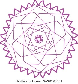 New geometric mandala design illustration art