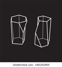 New geometric shape vector illustration. Scutoid 