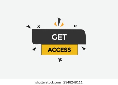  nuevo obtener acceso, nivel, signo, discurso, cartel de burbuja, 
