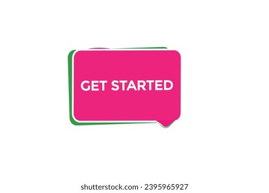  new get started website, click button, level, sign, speech, bubble  banner, 
