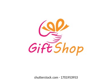 new Gift Shop Logo Symbol Template Design Vector, Emblem, Design Concept, Creative Symbol, Icon