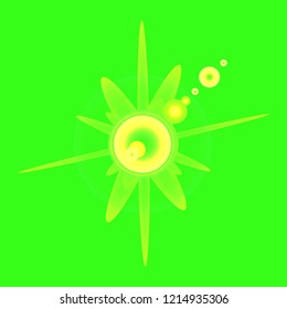 New glamorous fairy abstract object glow splash motion.