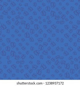 New glamorous magian animal background nature shell multicolored seamless summer sea.