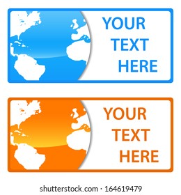 New Globe card set with space for text