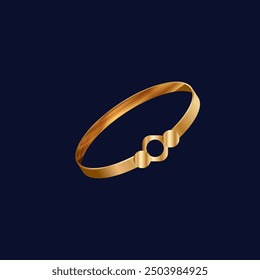 new Gold Bracelet trendy vector design