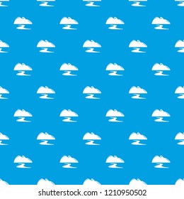 New gold mine pattern vector seamless blue repeat for any use