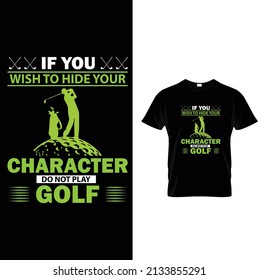 new golf t shirt design