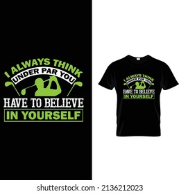 new golf t shirt design