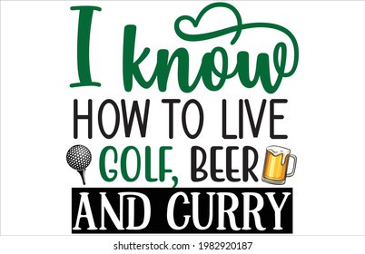 New Golf tournament T-shirt Design Template