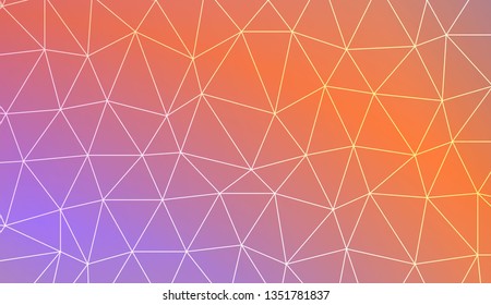 New gradient color illustration in a polygonal style. Smart business design. Vector illustration. Blur Sweet Dreamy Gradient Color Background