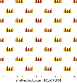 New graph pattern seamless in flat style for any design