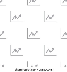 New Graph white and black seamless pattern for web design. Vector symbol