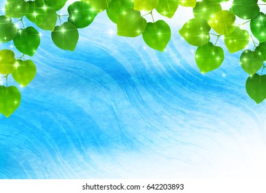 New green landscape river background