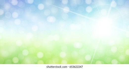 New green light scenery background