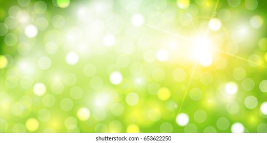New green light scenery background