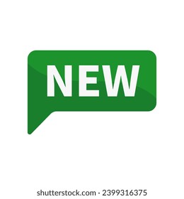 Neu in Green-Rectangle-Form für Produktwerbung Marketing Social-Media-Informationen für Unternehmen
