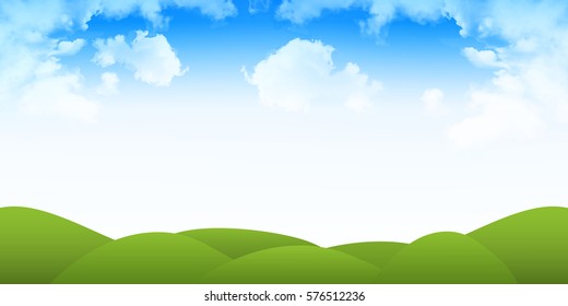 New green tree scenery background