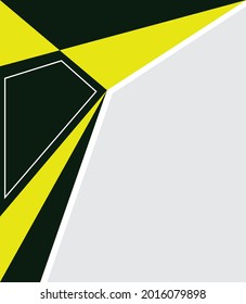 New green yellow poster design template