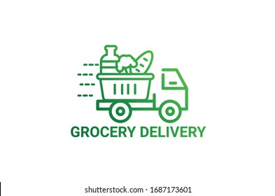 new grocery logo design vector