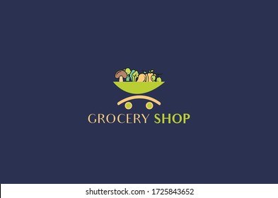 New Grocery Logo Design Vector Template Stock Vector (Royalty Free ...