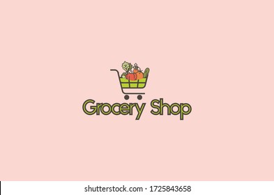New Grocery  Logo Design Vector template for business