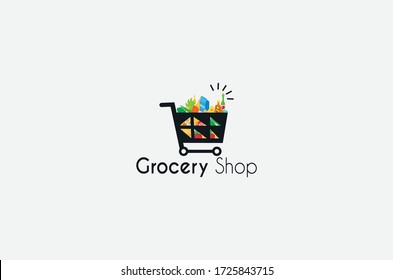 New Grocery  Logo Design Vector Template For Business