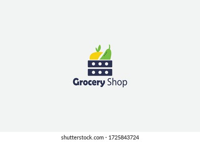 New Grocery  Logo Design Vector template for business