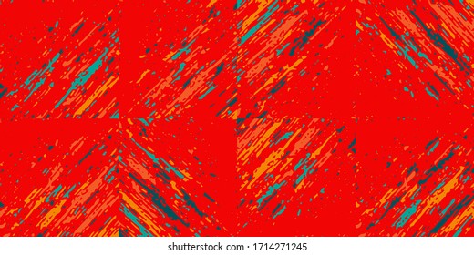 New grunge aesthetics in abstract pattern design composition. Brutalist inspired vector graphics collage made with simple geometric shapes and offset textures, useful for poster art and digital print.