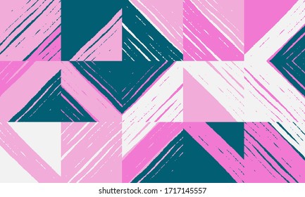 New grunge aesthetics in abstract pattern design composition. Brutalist inspired vector graphics collage made with simple geometric shapes and offset textures, useful for poster art and digital print.