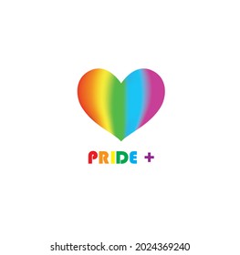 New grunge heart in rainbow color. LGBT pride symbol. best for lesbian, transgender etc .Vector illustration.