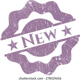 New grunge rubber stamp