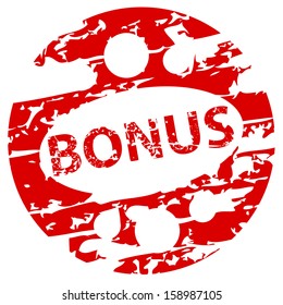 New grunge rubber stamp with the text bonus