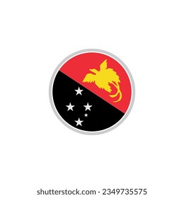 New Guinea flag icon set, New Guinea independence day icon set vector sign symbol